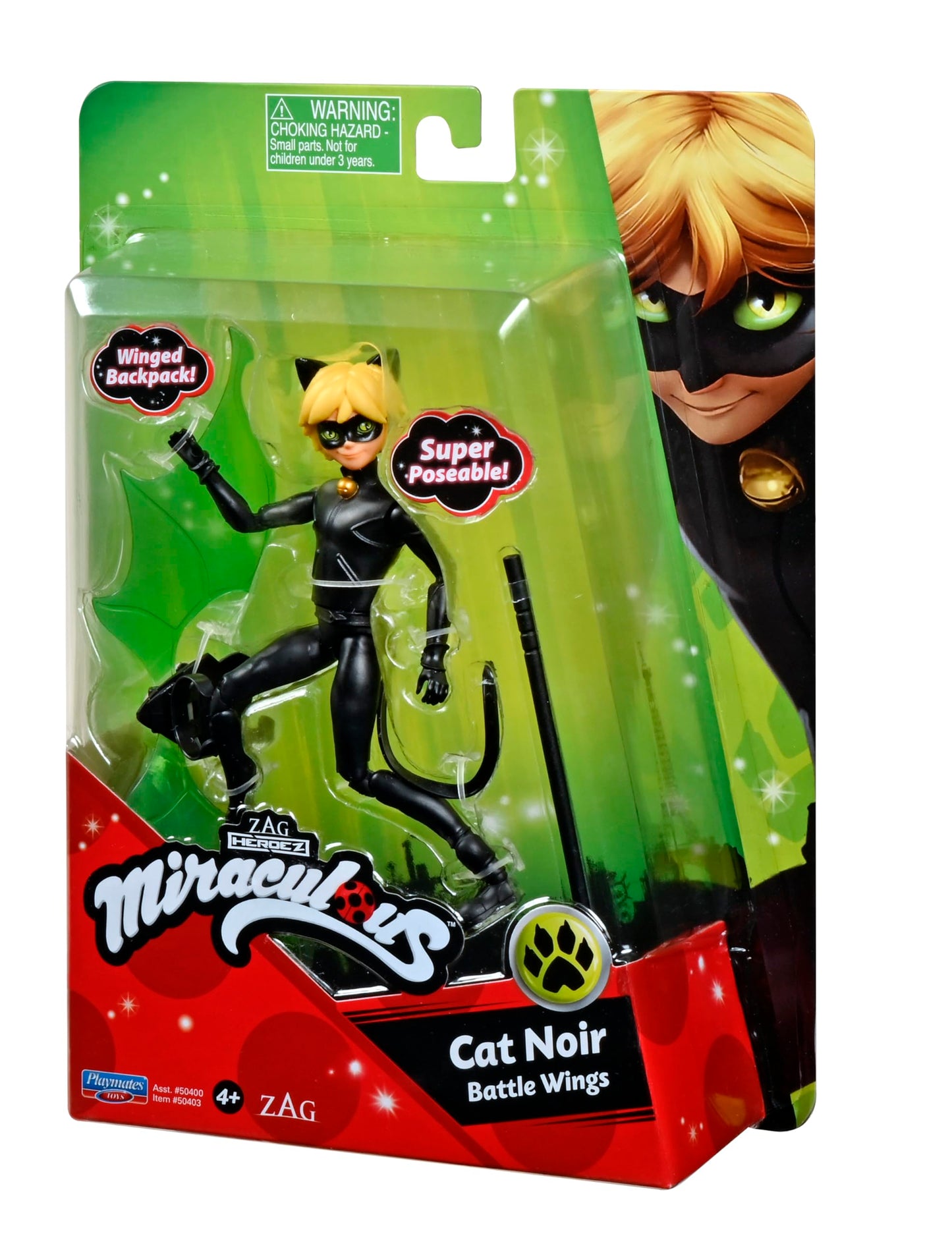 MIRACULOUS MARINETTE FASHION STUDIO CAT NOIR BATTLE WINGS