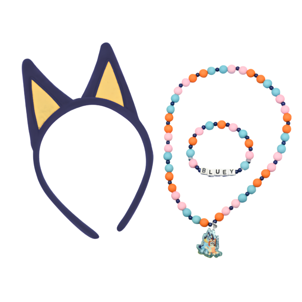 SET OREJAS CON JOYAS DE BLUEY