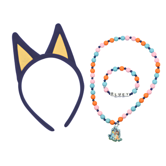 SET OREJAS CON JOYAS DE BLUEY