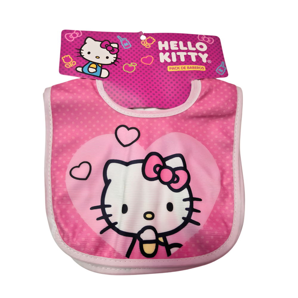 PACK 2 BABEROS HELLO KITTY