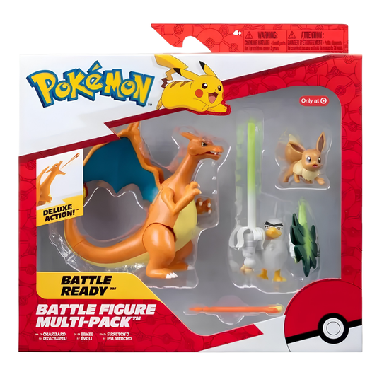 CHARIZARD, EEVEE & SIRFETCH'D DELUXE ACTION