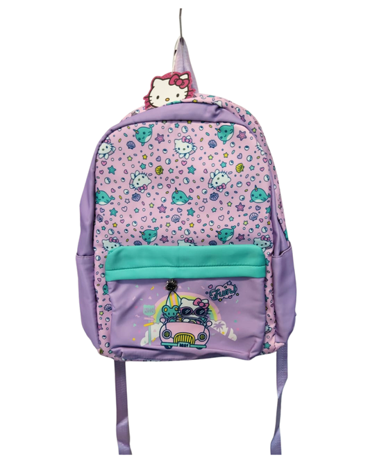 MOCHILA VIOLETA HELLO KITTY ESCOLAR