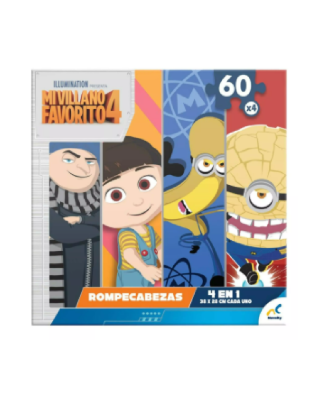 PUZZLE 4 EN 1 MI VILLANO FAVORITO 4