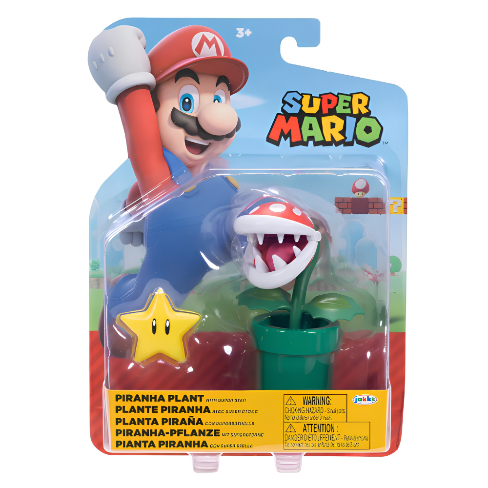 PLANTA PIRAÑA + ESTRELLA SUPER MARIO