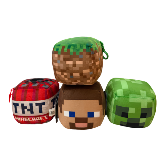 PELUCHES CUBO MINECRAFT 12CM / VARIEDADES