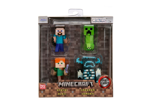MINECRAFT - PACK 4 FIGURAS METAL 4CM