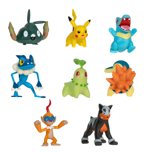 8 FIGURAS POKEMON BATTLE PACK