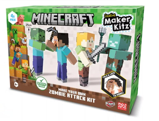 PACK DE ATAQUE ZOMBIE DE MINECRAFT (4 UNIDADES)