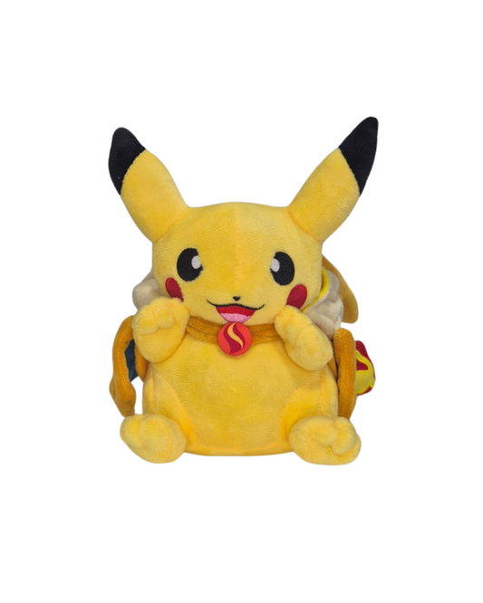 PELUCHE DE PIKACHU COSPLAY DE CHARIZARD - POKEMON